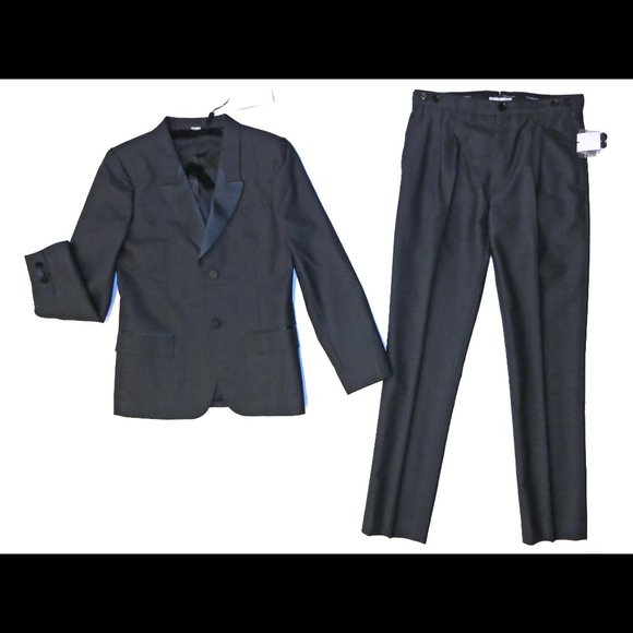 NWT BURBERRY Boys 100% Wool Suit sz 12 (152). Made in Italy